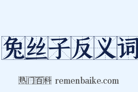 兔丝子反义词是什么意思的图片